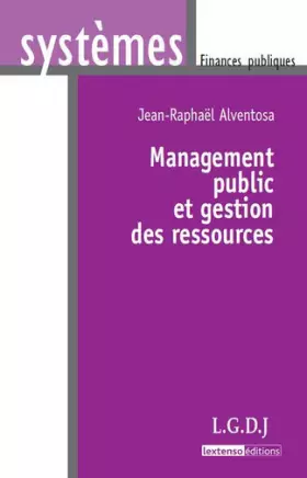 Couverture du produit · Management public et gestion des ressources