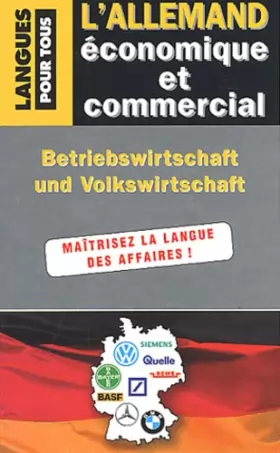 Couverture du produit · L'allemand économique et commercial