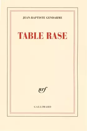Couverture du produit · Table rase
