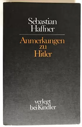 Couverture du produit · Anmerkungen zu Hitler