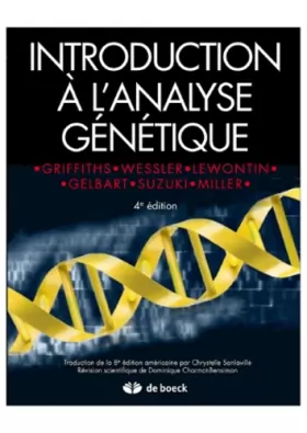 Couverture du produit · Introduction à l'analyse génétique