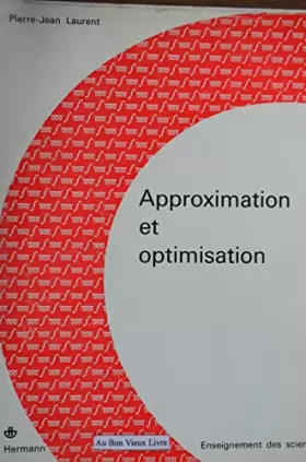 Couverture du produit · Approximation et optimisation