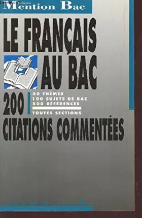 Couverture du produit · Le Français au BAC : 1ères toutes sections