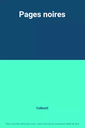 Couverture du produit · Pages noires