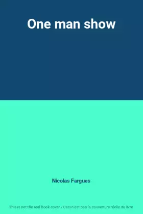 Couverture du produit · One man show