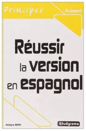 Couverture du produit · Réussir la version en espagnol