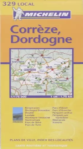 Couverture du produit · Carte routière : Corrèze - Dordogne, N° 11329