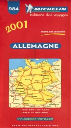 Couverture du produit · Carte routière : Allemagne, 984, 1/750000