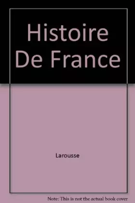 Couverture du produit · Histoire de France