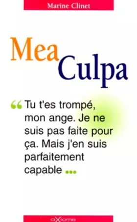 Couverture du produit · Mea culpa