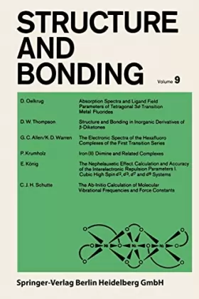 Couverture du produit · Structure and Bonding