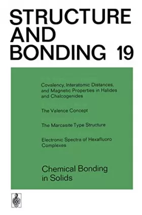 Couverture du produit · Chemical Bonding in Solids