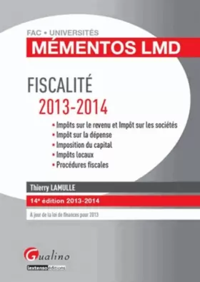 Couverture du produit · Mémentos LMD - Fiscalité 2013-2014