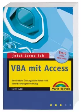 Couverture du produit · Jetzt lerne ich VBA mit Access.