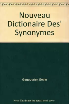 Couverture du produit · Nouveau Dictionaire Des' Synonymes