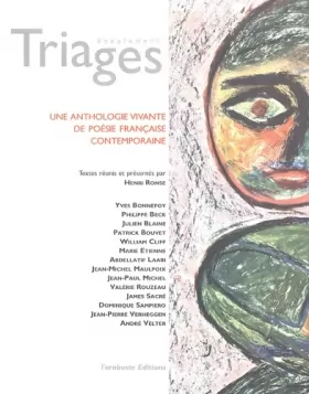 Couverture du produit · Une anthologie vivante de poésie française contemporaine: Supplément Triages