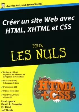Couverture du produit · Créer un site Web avec HTML, XHTML et CSS Mégapoche Pour les Nuls