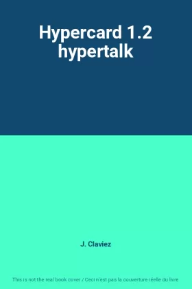 Couverture du produit · Hypercard 1.2 hypertalk