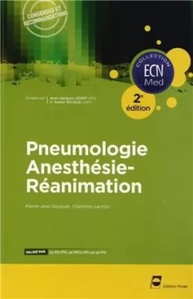 Couverture du produit · Pneumologie - Anesthésie-réanimation - 2e édition