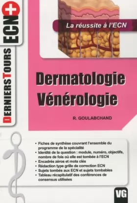 Couverture du produit · Dermatologie Vénérologie