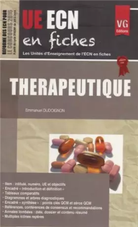 Couverture du produit · Thérapeutique