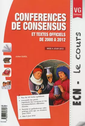Couverture du produit · Conférences de consensus et textes officiels de 2000 à 2012