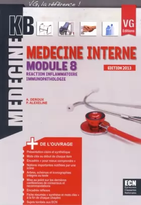 Couverture du produit · Médecine interne module 8 : Réaction inflammatoire, immunopathologie