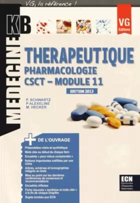Couverture du produit · Thérapeutique Pharmacologie module 11 CSCT