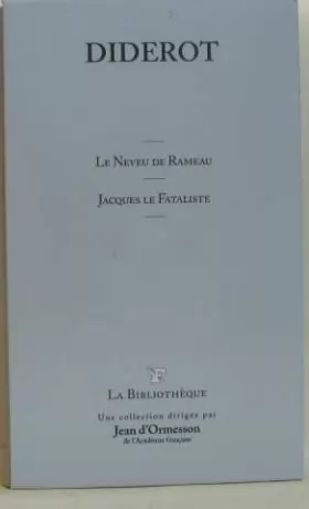 Couverture du produit · Le Neveu de Rameau - Jacques le Fataliste. T17