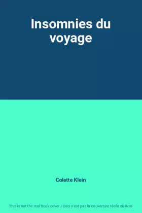 Couverture du produit · Insomnies du voyage