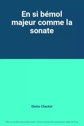 Couverture du produit · En si bémol majeur comme la sonate