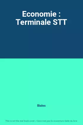 Couverture du produit · Economie : Terminale STT