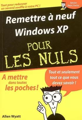 Couverture du produit · Remettre à neuf Windows XP