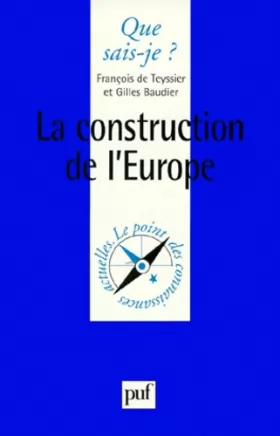 Couverture du produit · La Construction de l'Europe