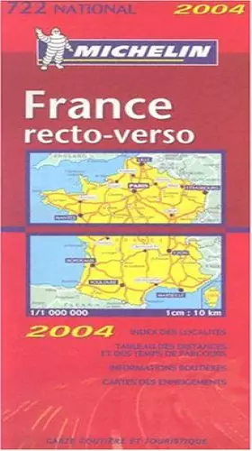 Couverture du produit · Carte routière : France recto/verso, N°11722