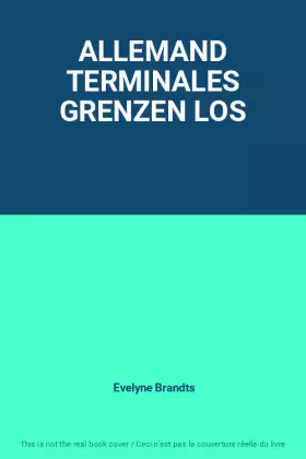 Couverture du produit · ALLEMAND TERMINALES GRENZEN LOS