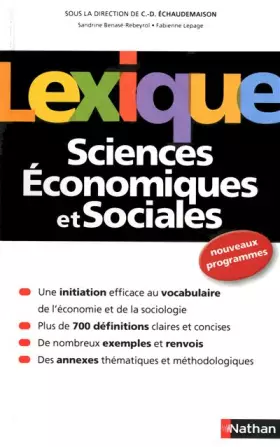 Couverture du produit · Lexique de Sciences Économiques et Sociales