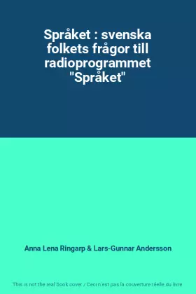 Couverture du produit · Språket : svenska folkets frågor till radioprogrammet "Språket"