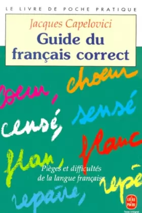 Couverture du produit · Guide du français correct