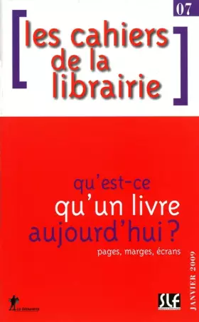 Couverture du produit · Qu'est-ce qu'un livre aujourd'hui ?