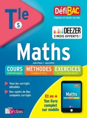 Couverture du produit · DéfiBac Cours/Méthodes/Exos Maths Terminale S