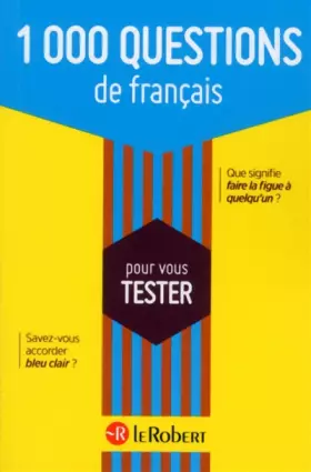 Couverture du produit · 1 000 questions de français