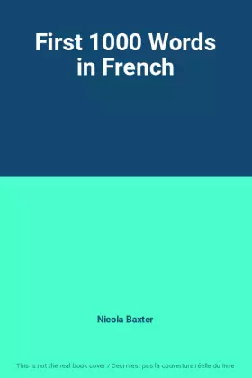 Couverture du produit · First 1000 Words in French