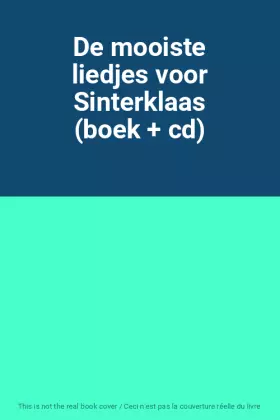 Couverture du produit · De mooiste liedjes voor Sinterklaas (boek + cd)