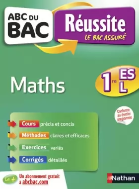 Couverture du produit · ABC du BAC Réussite Maths 1re ES-L