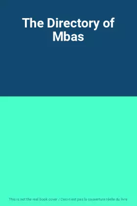 Couverture du produit · The Directory of Mbas