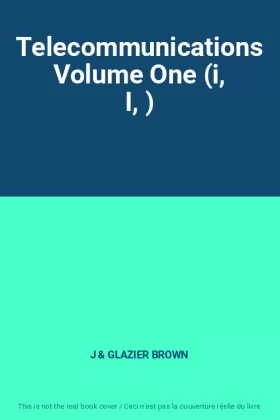 Couverture du produit · Telecommunications Volume One (i, I, )