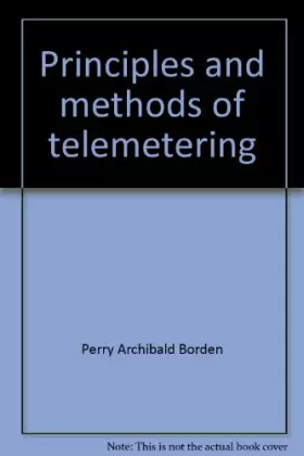 Couverture du produit · Principles and Methods of Telemetering