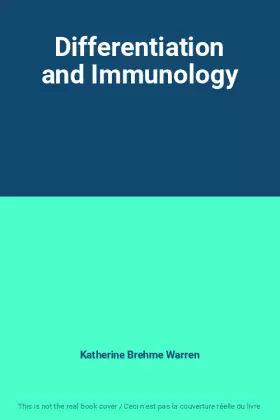 Couverture du produit · Differentiation and Immunology