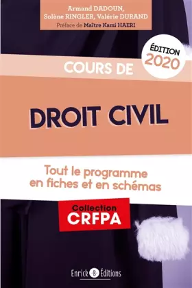 Couverture du produit · Cours de droit civil édition 2020: Tout le programme en fiches et en schémas